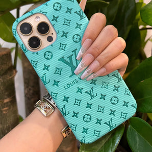 Étui de téléphone Colorful Love (vert menthe) 