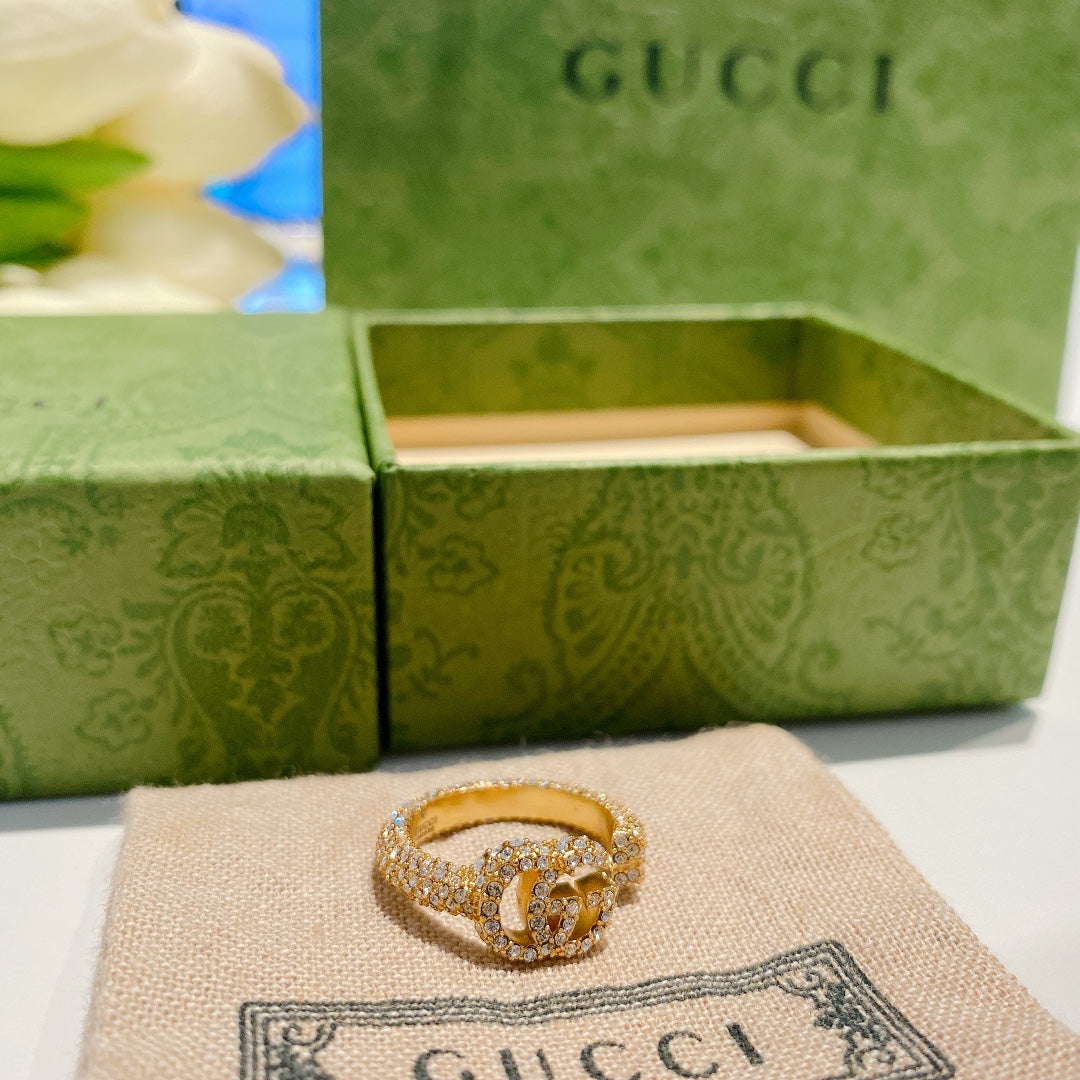 Funkelnd Diamond Open Ring