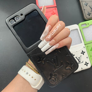 Press Love Samsung Hülle für die Z-Flip-Serie mit Tasche 