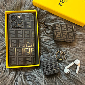 Étui AirPods noir tendance (chic) 