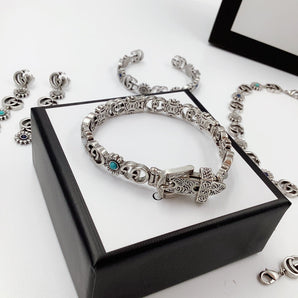 Good Daisy Design Earrings & Bracelet & Necklace 5 Set