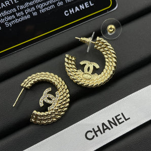Circle Hoop Gold Earrings