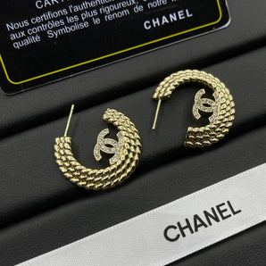 Circle Hoop Gold Earrings