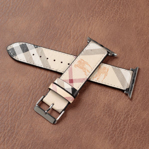 Bracelet classique en cuir fait main pour Apple Watch