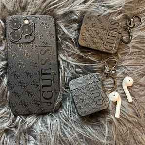 Étui AirPods noir tendance (S GU) 