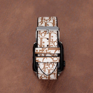 Bracelet classique en cuir fait main pour Apple Watch