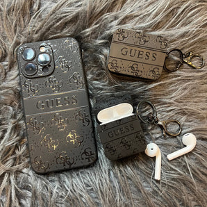 Étui de téléphone noir tendance (M GU) 