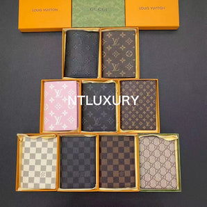 Floral Design Passport Wallet with Box
