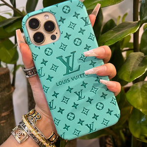 Étui de téléphone Colorful Love (vert menthe) 