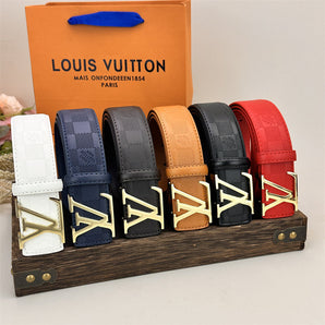 Classic Colored Belt (Gold Buckle)