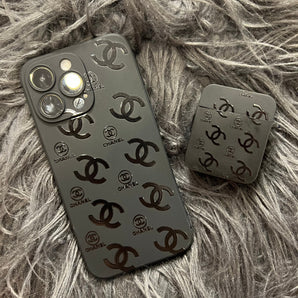Black Trendy Airpods Case ( C )