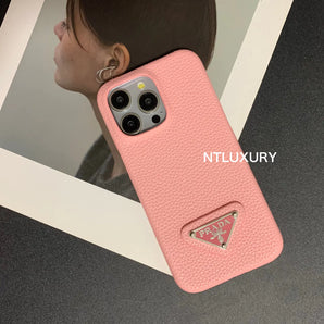 Handyhülle mit Litschi-Muster für iPhone (12 Farben) 