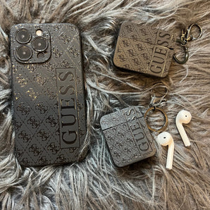 Étui AirPods noir tendance (S GU) 