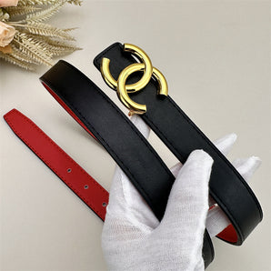 CC Women's Leather Belt (Black)