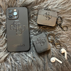 Étui AirPods noir tendance (L GU) 