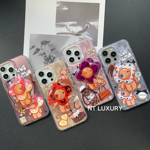 Schickes, flauschiges Liebesdesign mit MagSafe-Halterung 