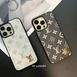 Klassische, farbenfrohe iPhone-Hülle (Schwarz & Weiß) 