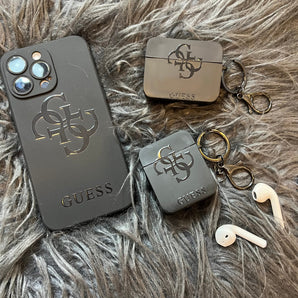 Étui AirPods noir tendance (L GU) 