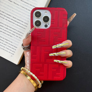 Étui de téléphone coloré et amusant (rouge) 