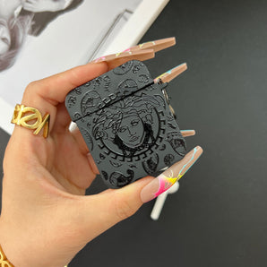 Black Trendy Airpods Case ( Ver.5 )