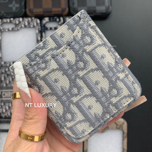 Vintage-Hülle mit Blumenmuster für die Z-Flip-Serie mit Tasche (Weiße Taube) 
