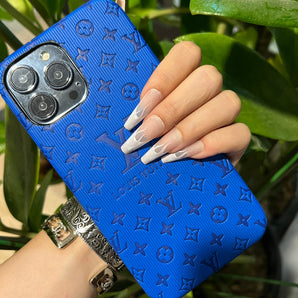 Bunte Handyhülle mit Liebesmotiv (Blau) 