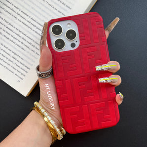 Étui de téléphone coloré et amusant (rouge) 