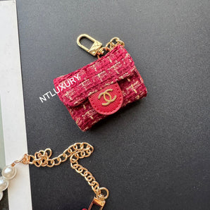Coco Fine Wallet 3 Set (Dark Red Patch)