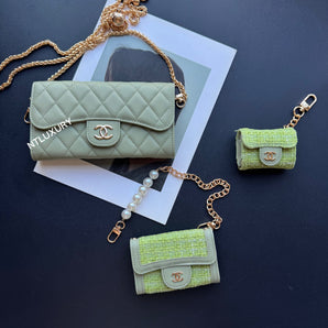 Coco Fine Wallet 3 Set (Green Patch)