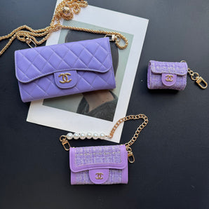 Coco Fine Wallet 3 Set ( Purple Patch)