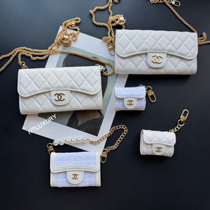 Coco Fine Wallet 5 Set (White & Patch)