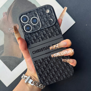 Black Trendy Phone Case ( Small D For Black & White)