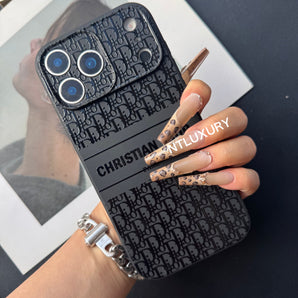 Black Trendy Phone Case ( Small D For Black & White)
