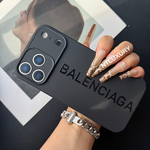 Black Trendy Phone Case ( Cute B)