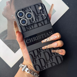Étui de téléphone noir tendance (mignon D) 