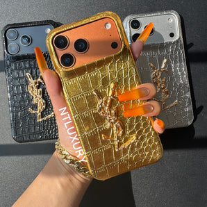 Coque de téléphone cool en peau de serpent « Oui, fille »