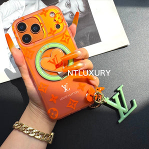 Transfer Color Laser Vivian Magsafe Phone Case with Holder & Pendant