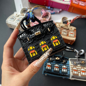 Niedlicher Mini-Haus-Anhänger (Schwarz) 