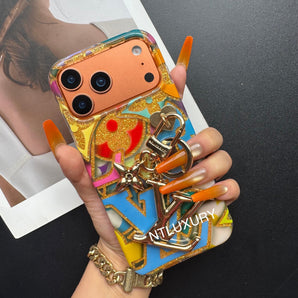 Colorful Love for Life Phone Case with Pendant (Colorful)