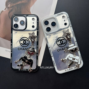 Étui de téléphone Ruffle Laser C Girl avec pendentif