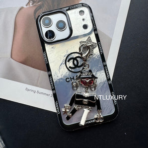 Étui de téléphone Ruffle Laser C Girl avec pendentif