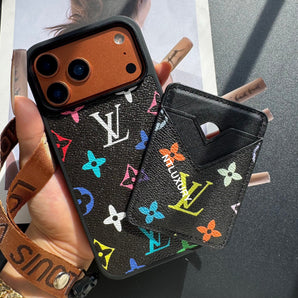 Étui MagSafe avec pochette MagSafe, lot de 3 avec bandoulière (noir et blanc)