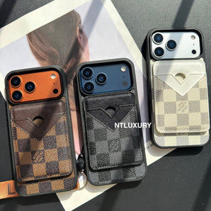 Étui MagSafe avec pochette MagSafe 2 et bandoulière (motif Latticed Love)