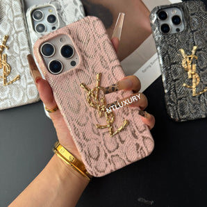 Coque de téléphone YES en peau de serpent