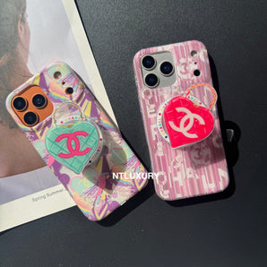 Around Design Phone Case With Heart Magsafe Holder