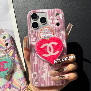 Around Design Phone Case With Heart Magsafe Holder