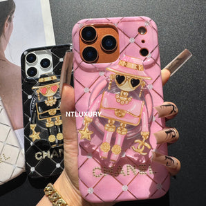 Cute CC Lady Magsafe Phone Case with Holder