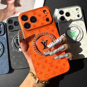 Orange Juice Denim Love Phone Case with New Magsafe Holder