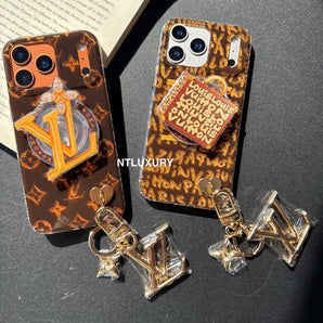Étui de téléphone Shining Love avec support Magsafe et pendentif (lot de 3)