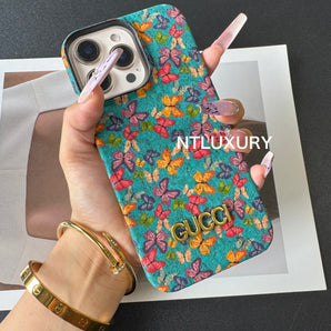Étui de téléphone élégant à motif floral 